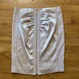 Bebe silver skirt size 8 in good preowned condition
